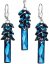 Sada šperkov s kryštálmi Swarovski náušnice a prívesok modrý strapec 39124.5 Bermuda Blue