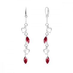 Náušnice červené so Swarovski Elements Euphoria KWROLO22014SC Scarlet