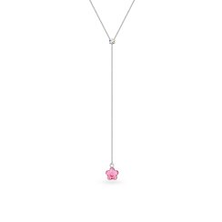 Náhrdelník se Swarovski Elements květinka AB + Light Rose