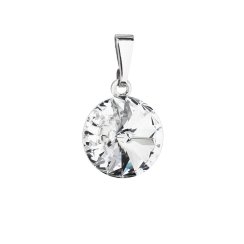 Přívěsek bílý Rivoli se Swarovski Elements Krystal 12 mm