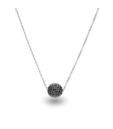 Náhrdelník so Swarovski Elements gulička Hematite