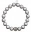 Náramok šedý perlový so Swarovski Elements 33074.3 Light Grey