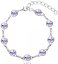 Náramek fialový Rivoli se Swarovski Elements Violet 8 mm
