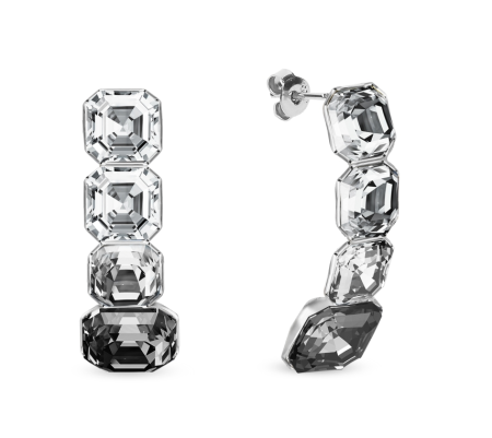 Náušnice černé se Swarovski Elements Imperial KT44804CSN Silver Night