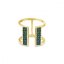 Prsteň zelený sa Swarovski Elements Radiance PGFMP2EM Emerald