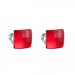 Náušnice červené so Swarovski Elements diskoštvorec Light Siam 8 mm