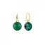Náušnice so Swarovski Elements Candy gold KWG112212EM Emerald