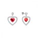 Náušnice červené so Swarovski Elements Amour KCC28086LSI Light Siam