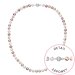 Perlový náhrdelník z riečnych perál so zapínaním z bieleho 14 karátového zlata 822004.3/9272B multi