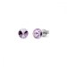 Náušnice fialové Rivoli so Swarovski Elements Sweet Candy Studs K1122SS29V violet 6 mm