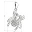 Stříbrný přívěsek s krystaly Swarovski bílý pavouk 34220.1 Krystal