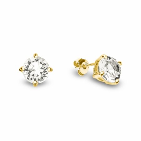 Náušnice čiré se Swarovski Elements Ronda KPG1088SS39C Krystal