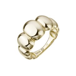 Pozlacený prsten výrazného tvaru 65026