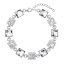 Strieborný náramok so Swarovski kryštálmi biely 33047.1 Krystal
