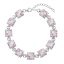 Strieborný náramok so Swarovski kryštálmi ružový 33047.3 Magic Rose