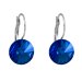 Náušnice tmavě modré Rivoli se Swarovski Elements visací Sapphire 12 mm