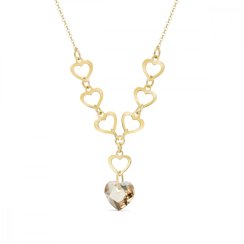 Náhrdelník zlatý so Swarovski Elements Feeling NSG64328GS Golden Shadow