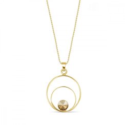 Náhrdelník zlatý so Swarovski Elements Glory NODG1122SS29GS Golden Shadow