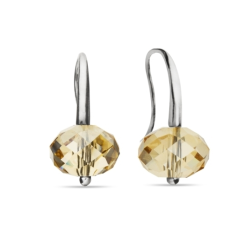 Náušnice so Swarovski Elements Diskas KW504012GS Gold Shadow