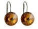Náušnice Rivoli se Swarovski Elements Topaz 14 mm