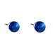 Náušnice so Swarovski Elements bodka Sapphire 5 mm