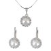 Souprava se Swarovski Elements kolečko Krystal 13 mm