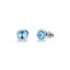 Náušnice modré sa Swarovski Elements Tiny Bonbon Studs KR1122SS29AQ Aqua 6 mm