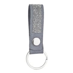 Klíčenka s krystaly Swarovski šedá 78007.3 Silver