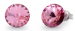 Náušnice Rivoli růžové se Swarovski Elements Sweet Candy Studs K1122SS47LR Light Rose 10 mm