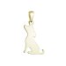 Pozlacený stříbrný přívěsek pes 64097