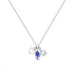 Náhrdelník modrý so Swarovski Elements Serenity NMIX2201SA Sapphire