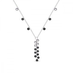 Náhrdelník čierny so Swarovski Elements Milipedo NKROLO2038J Jet