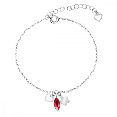 Náramok červený sa Swarovski Elements Serenity BMIX2201SC Scarlet