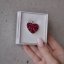 Stříbrný přívěsek s krystaly Swarovski červené srdce 34243.3 Cherry