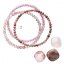 Náramky s minerálnymi kameňmi ruženín, tourmaline, rodochrozit 43043.3 ružový