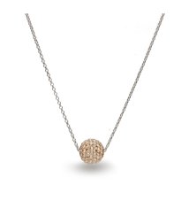 Náhrdelník se Swarovski Elements kulička Gold Shadow