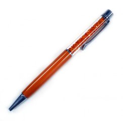 Propiska oranžová s oranžovými křišťály