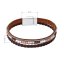 Náramek hnědý textilní 53009.3 brown