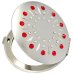 Kosmetické kapesní zrcátko se Swarovski Elements sun červené EL-01.4 Light siam