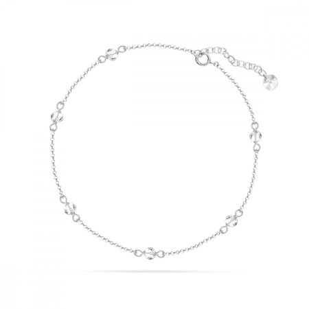 Retiazka na nohu číra so Swarovski Elements Polo BA50006C Kryštál