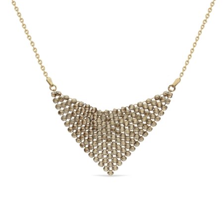 Zlatý náhrdelník so Swarovski Elements NMESH18GS Chic