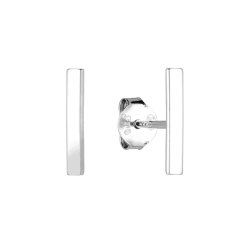 Strieborné náušnice kôstky obdĺžniky 61063