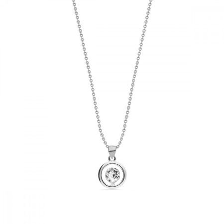 Náhrdelník čirý se Swarovski Elements Punct NC1088SS18C Krystal