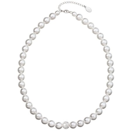 Náhrdelník se Swarovski Elements 32011.1 Bílá