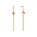 Náušnice zlaté so Swarovski Elements Ballena KCG1122SS29GS Golden Shadow