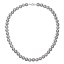 Perlový náhrdelník z říčních perel se zapínáním z bílého 14 karátového zlata 822028.3/9260B grey