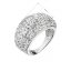 Strieborný prsteň veľký s krištáľmi Preciosa biely 35028.1 Krystal