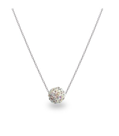 Náhrdelník so Swarovski Elements gulička AB