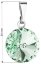 Přívěsek zelený Rivoli se Swarovski Elements Chrysolite 12 mm