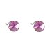 Náušnice svetlo fialová so Swarovski Elements bodka Violet 5 mm